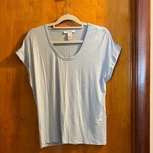 White House Black Market Sky Blue Short Sleeve Tee